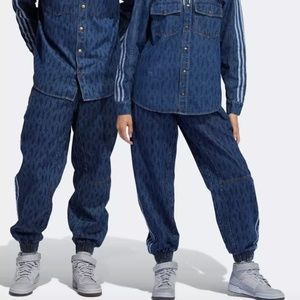 tonal monogram denim jeans